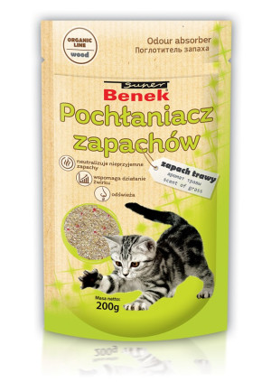 SUPER BENEK Pochłaniacz zapachów - Zapach trawy 200g