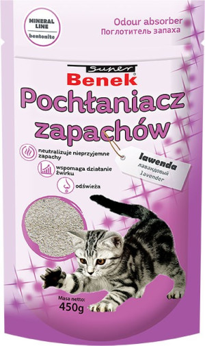 SUPER BENEK Pochłaniacz zapachów - Lawenda 450g