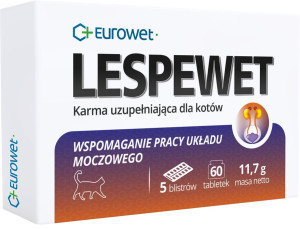 EUROWET Lespewet Kot - drogi moczowe, nerki 60 tab.