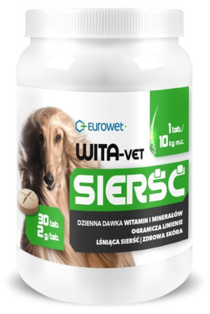 Eurowet Wita-Vet Sierść - pies 100 tabl.
