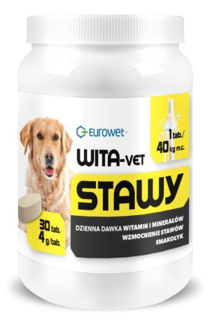 EUROWET Wita-Vet Pies Stawy 30 tabletek (4g)