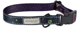 AMIPLAY BeSpace Obroża regulowana - Neon S