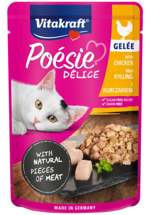 POESIE DELICE GELEE dla kota - Kurczak w galaretce 85g (saszetka)
