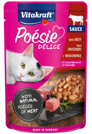 POESIE DELICE SAUCE dla kota - Wołowina w sosie 85g (saszetka)