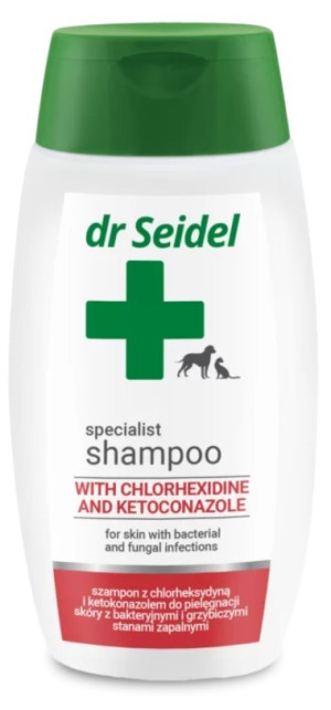 DR SEIDEL Szampon z chlorheksydyną i ketokonazolem 220ml