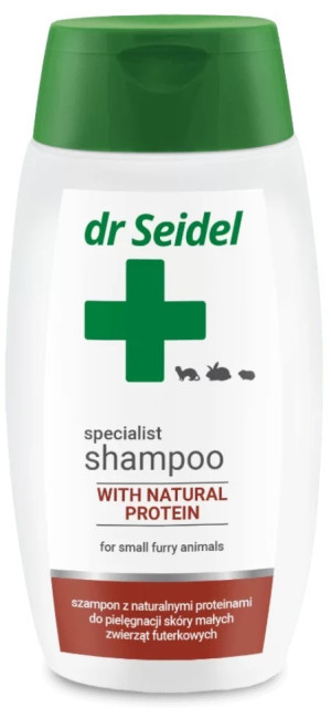 DR SEIDEL Szampon proteinowy dla małych zwierząt futerkowych 220ml