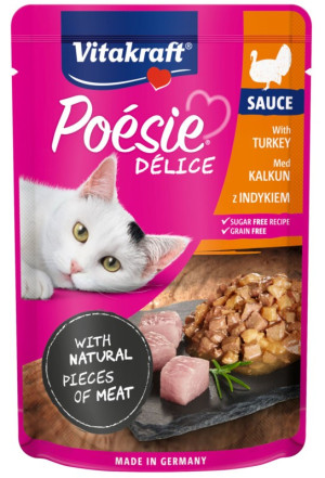 POESIE DELICE SAUCE dla kota - Indyk w sosie 85g (saszetka)