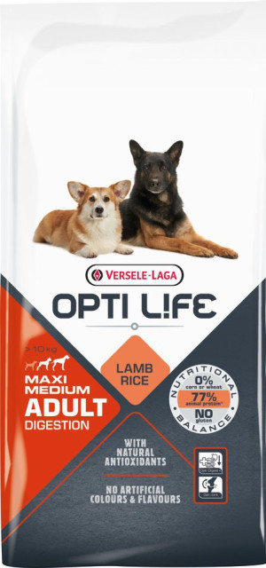 VERSELE-LAGA Opti Life Adult Digestion Medium & Maxi 12,5kg