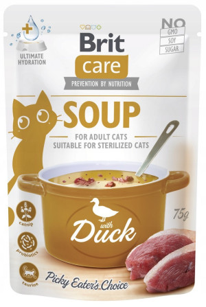 BRIT CARE Cat Soup with Duck - z kaczką 75g