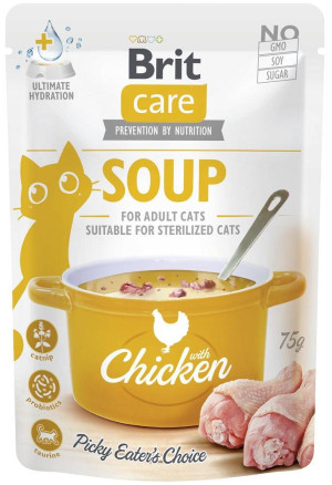 BRIT CARE Cat Soup with Chicken - z kurczakiem 75g