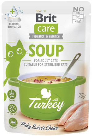 BRIT CARE Cat Soup with Turkey - z indykiem 75g