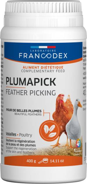 FRANCODEX Pluma-Pick preparat dla drobiu stymulujacy wzrost piór 400g