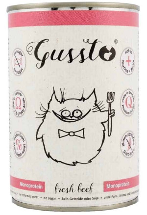 GUSSTO Cat - Fresh Beef (puszka) 200g