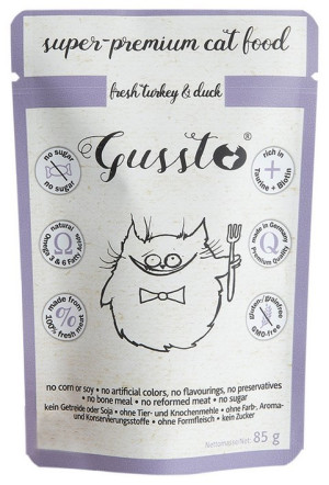 GUSSTO Cat - Fresh Turkey and Duck 85g (saszetka)