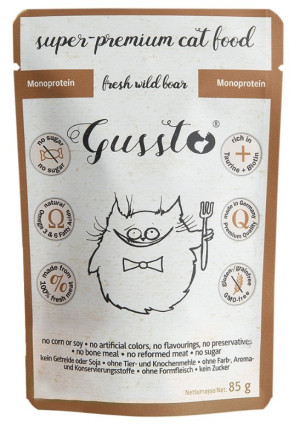 GUSSTO Cat - Fresh Wild Boar 85g (saszetka)