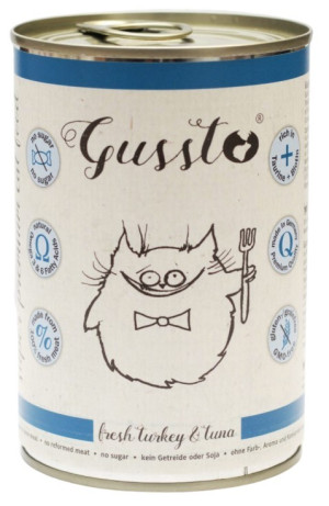 GUSSTO Cat - Fresh Turkey and Tuna (puszka) 200g
