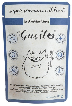GUSSTO Cat - Fresh Turkey and Tuna 85g (saszetka)