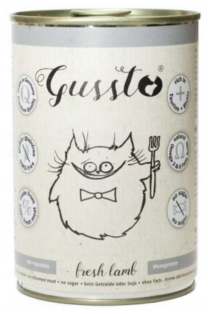 GUSSTO Cat - Fresh Lamb (puszka) 200g