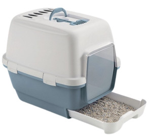 ZOLUX Toaleta / Kuweta Cathy Clever & Smart z filtrem - Niebieska