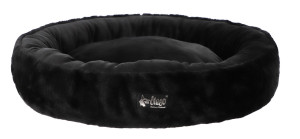 DINGO HugMe Okrągłe Legowisko 62 cm - czarne