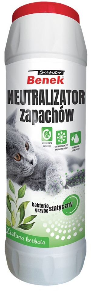 SUPER BENEK Neutralizator zapachów granulat 500g - Zielona herbata
