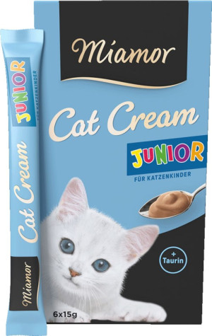 MIAMOR Cat Confect - Junior Cream pasta dla młodych kotów 6x 15g