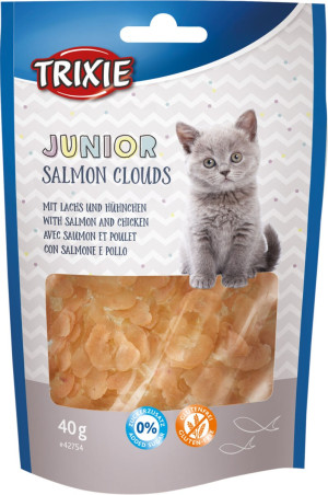 TRIXIE Przysmak Junior Salmon Clouds z łososiem 40g
