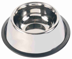 TRIXIE Miska metalowa głęboka dla ras długouchych 0.9l/15 cm