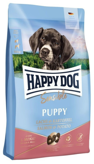 HAPPY DOG Sensible Puppy Chicken, Salmon & Potato 4 kg