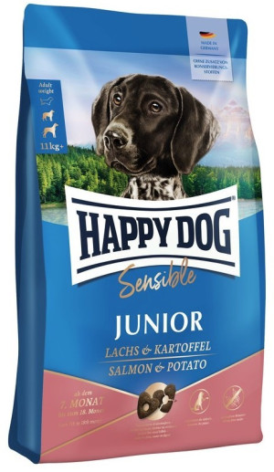 HAPPY DOG Sensible Junior Chicken, Salmon & Potato 4 kg