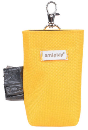 AMIPLAY Torebka na worki do odchodów Samba - Żółta