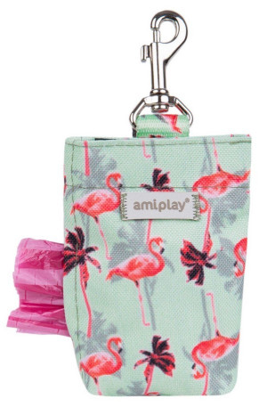 AMIPLAY Torebka na worki do odchodów BeHappy - Flamingo