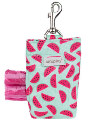 AMIPLAY Torebka na worki do odchodów BeHappy - Watermelon