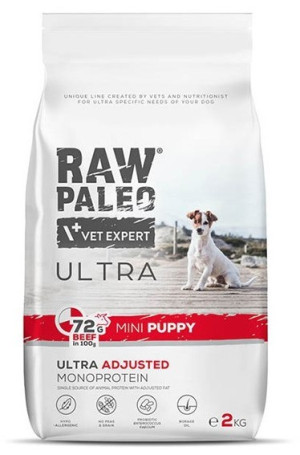 RAW PALEO Ultra Beef Mini Puppy 2 kg