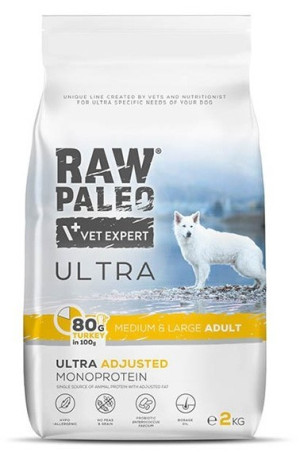 RAW PALEO Ultra Turkey Medium and Large Adult 2 kg