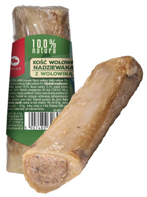 MACED 100% Natura Kość nadziewana wołowiną 1szt.
