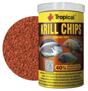 TROPICAL Krill Chips - wybarwiający pokarm z krylem dla ryb 250ml/125g