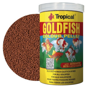 TROPICAL Goldfish Colour Pellet - wybarwiający pokarm dla złotych rybek 250ml / 75g