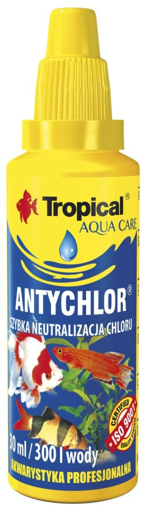 TROPICAL Antychlor - uzdatnianie wody akwariowej - butelka 30ml