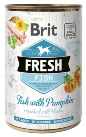 BRIT FRESH Fish and Pumpkin - Ryba i Dynia (puszka) 6x 400g