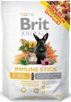 BRIT Animals Immune Snack Stick - dla królików i gryzoni 80g