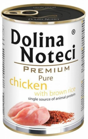 DOLINA NOTECI Premium Pure Kurczak z brązowym ryżem 800g