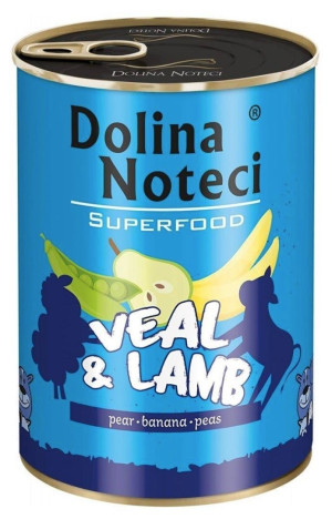 DOLINA NOTECI Superfood Cielęcina i Jagnięcina 400g