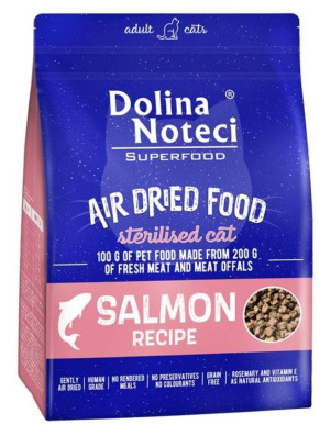 DOLINA NOTECI Superfood Sterilised Danie z Łososia  - karma suszona dla kota 1kg