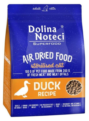 DOLINA NOTECI Superfood Sterilised Danie z Kaczki - karma suszona dla kota 1kg
