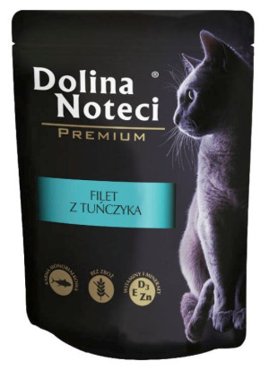 DOLINA NOTECI Filet z tuńczyka dla kota 85g (saszetka)