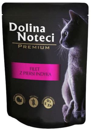 DOLINA NOTECI Filet z indyka dla kota 85g (saszetka)