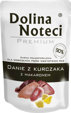 DOLINA NOTECI Danie dla małych ras - Kurczak z Makaronem (saszetka) 100g