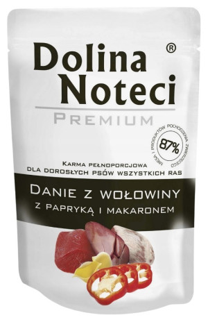 DOLINA NOTECI Danie dla małych ras - Wołowina z Papryką (saszetka) 100g