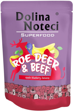 DOLINA NOTECI Superfood dla Psa Sarna i Wołowina (saszetka) 300g